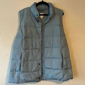 Dusty Blue Down Puffer Vest